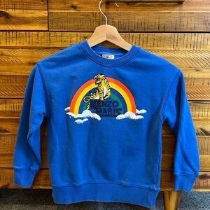 KENZO KIDS Younger Boys Blue Logo Sweatshirt